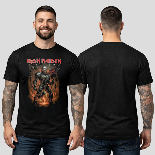 Camiseta Algodon Iron Maiden Guerrero