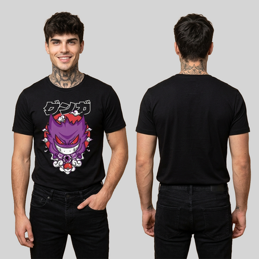 Camiseta Algodon Pokemon Gengar Poster