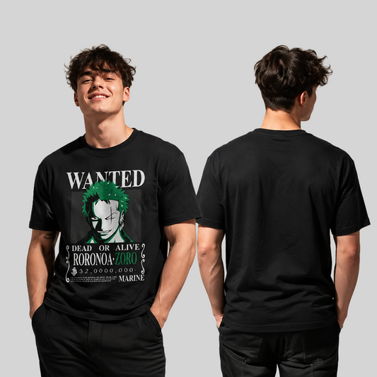 Camiseta Algodon Roronoa Zoro One Piece Poster