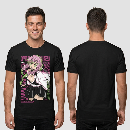 Camiseta Algodon Mitsuri Kanroji Demon Slayer