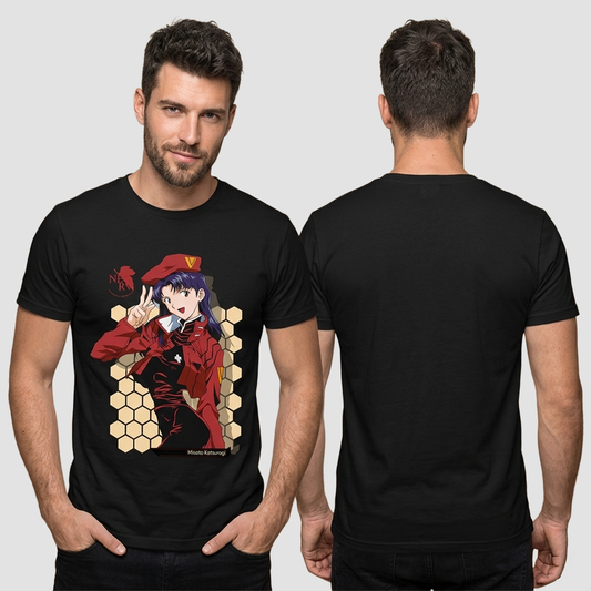 Camiseta Algodon Misato Katsuragi Art