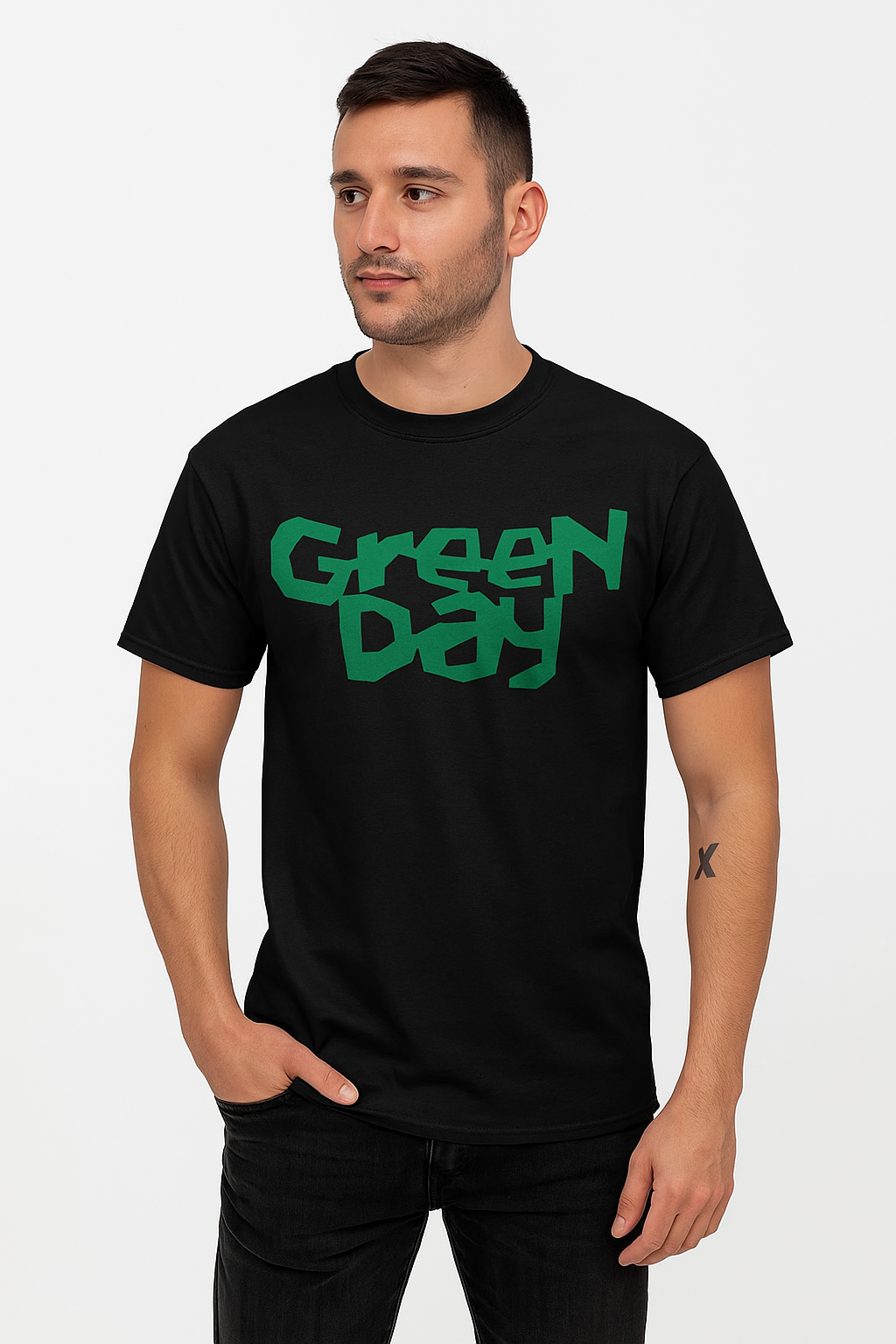 Camiseta Algodon Green Day Logo