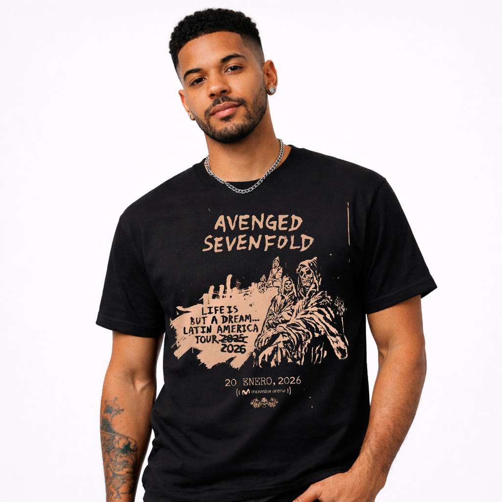 Camiseta Algodon Avenged Sevenfold Tour 2026