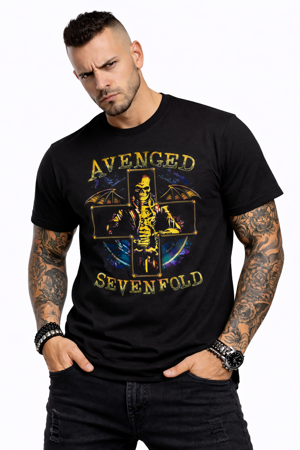Camiseta Algodon Avenged Sevenfold Religion