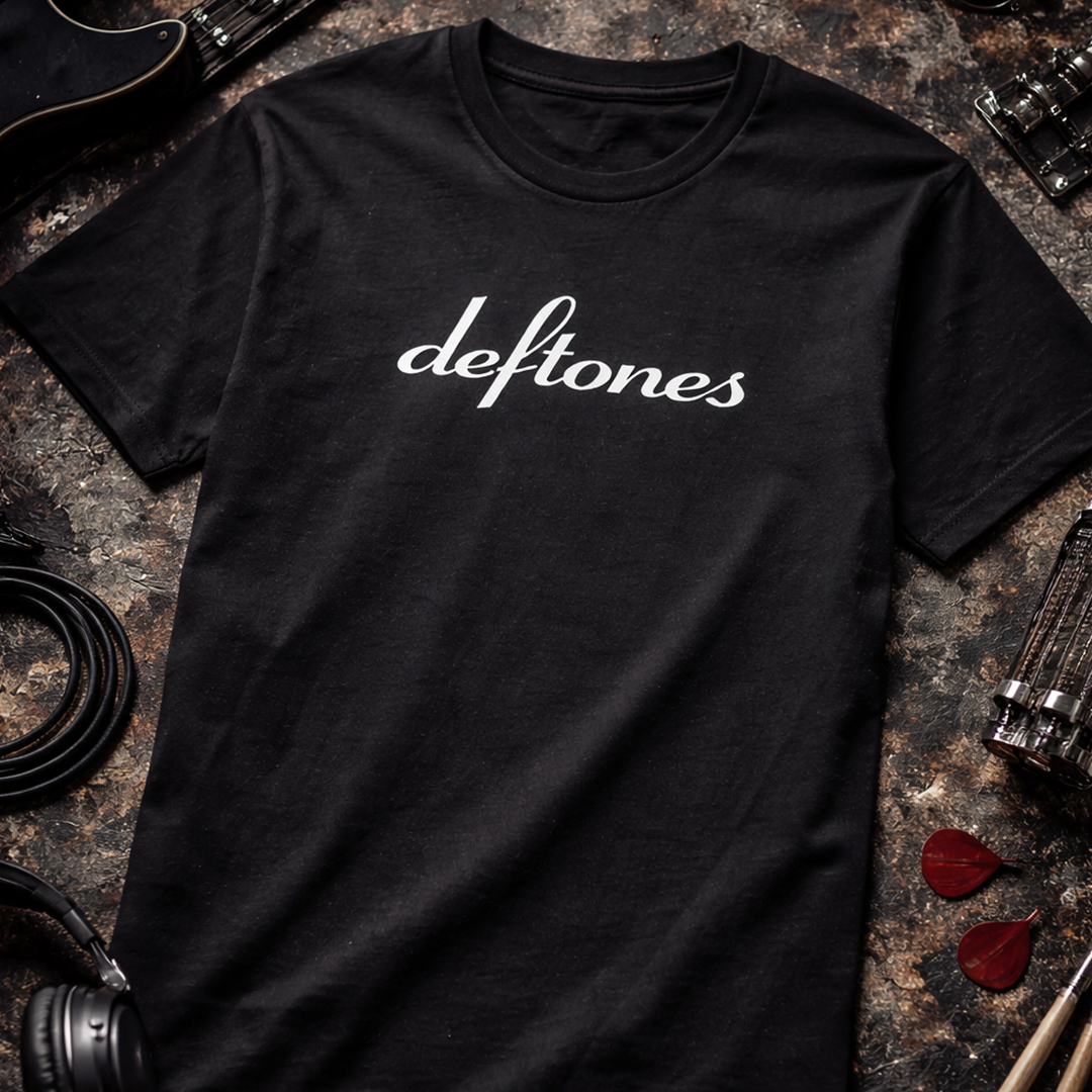 Camiseta Algodón Deftones Logo