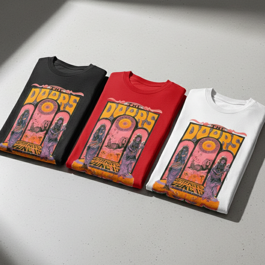 Camiseta Algodon The Doors Art