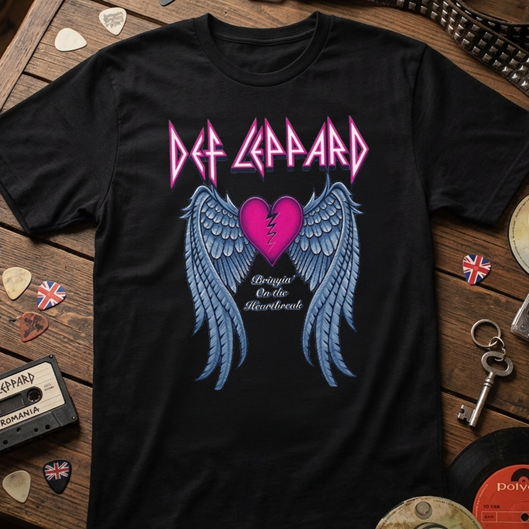 Camiseta Algodon Def Leppard Heartbreak