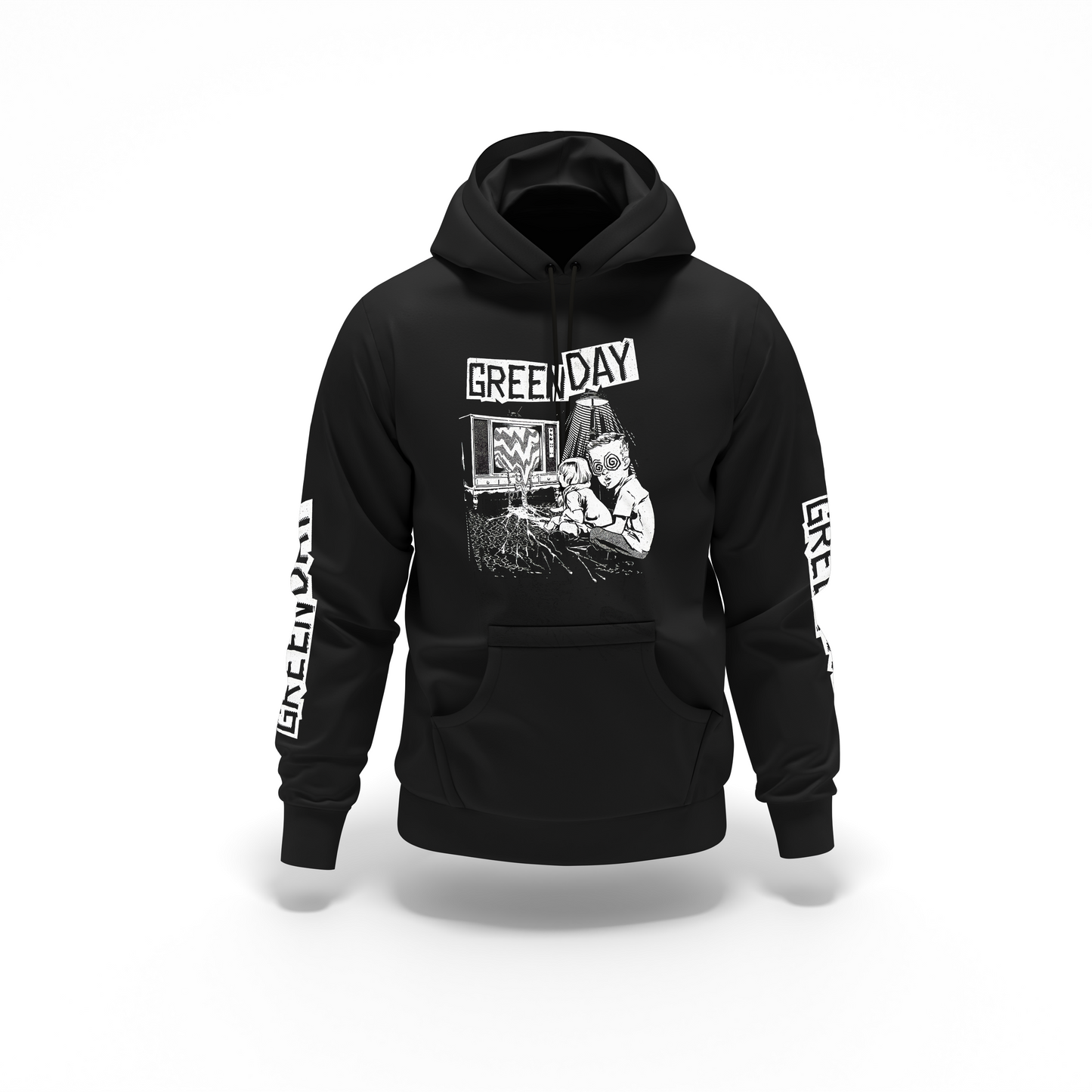 Buzo Capota Green Day Art Doble estampado