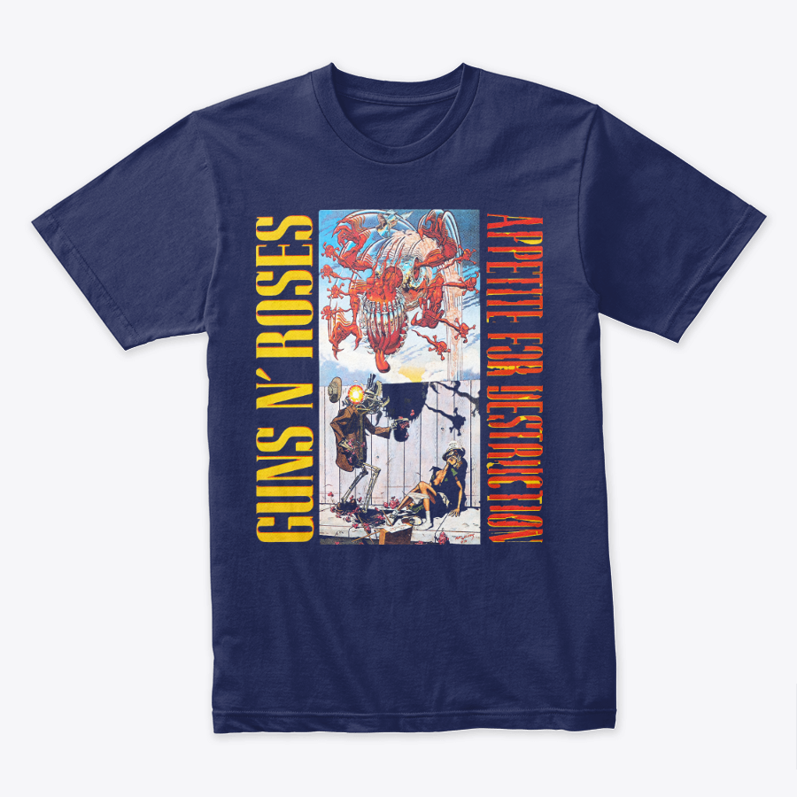 Camiseta Algodon Guns N Roses Appetite For Destruction Poster