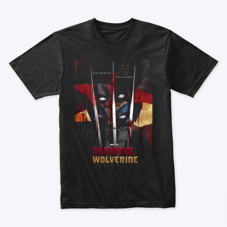 Camiseta Algodon Deadpool Y Wolverine Poster