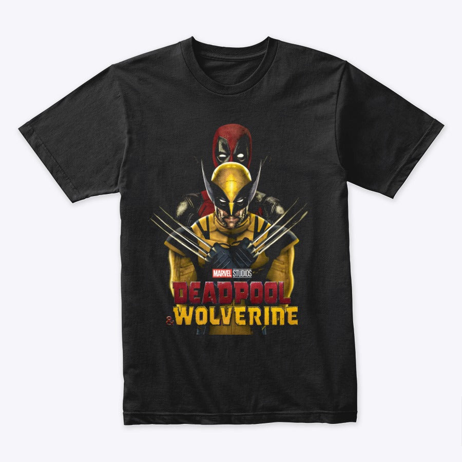 Camiseta Algodon Deadpool Y Wolverine Full Poster Style