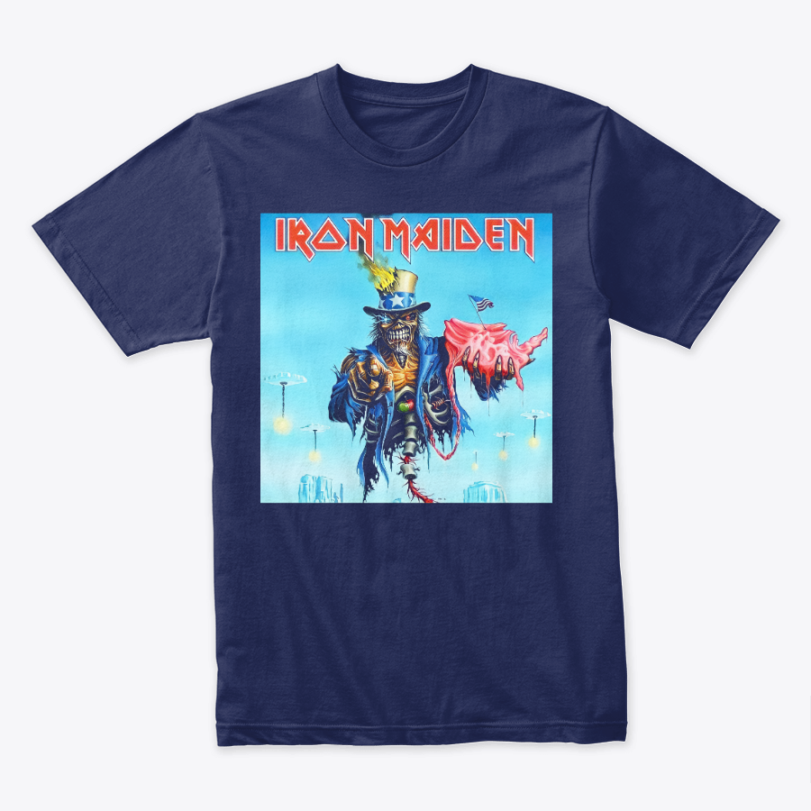 Camiseta Algodon Iron Maiden President Poster