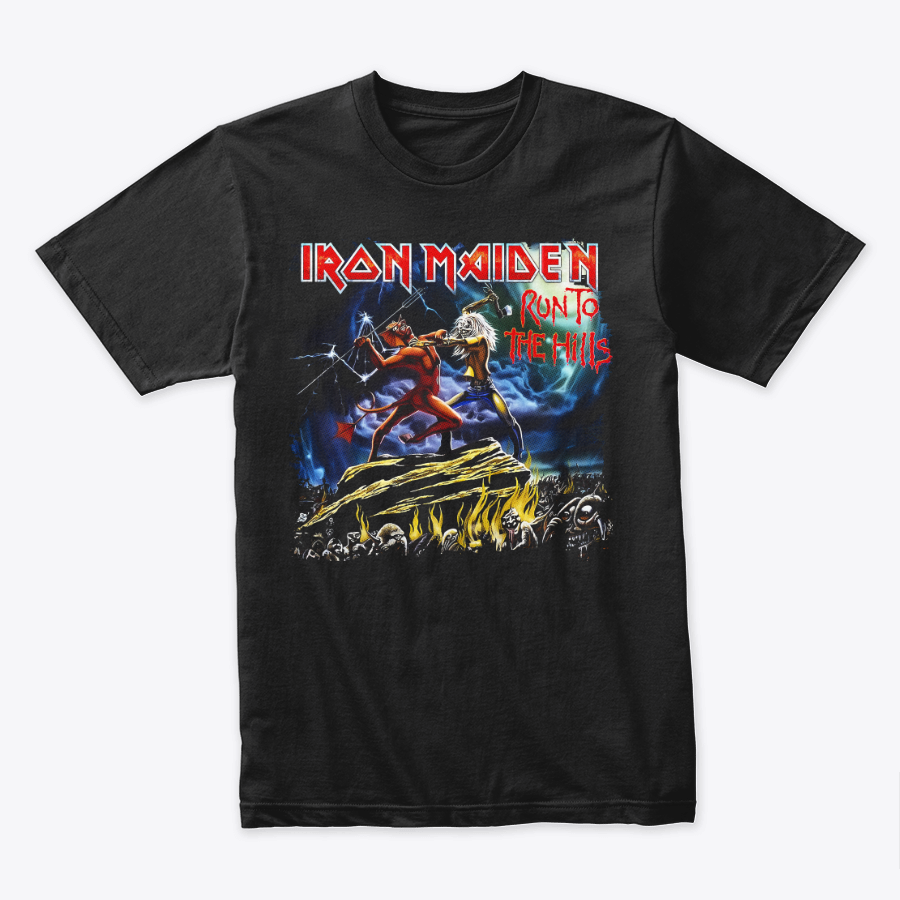 Camiseta Algodon Iron Maiden Run To The Hills