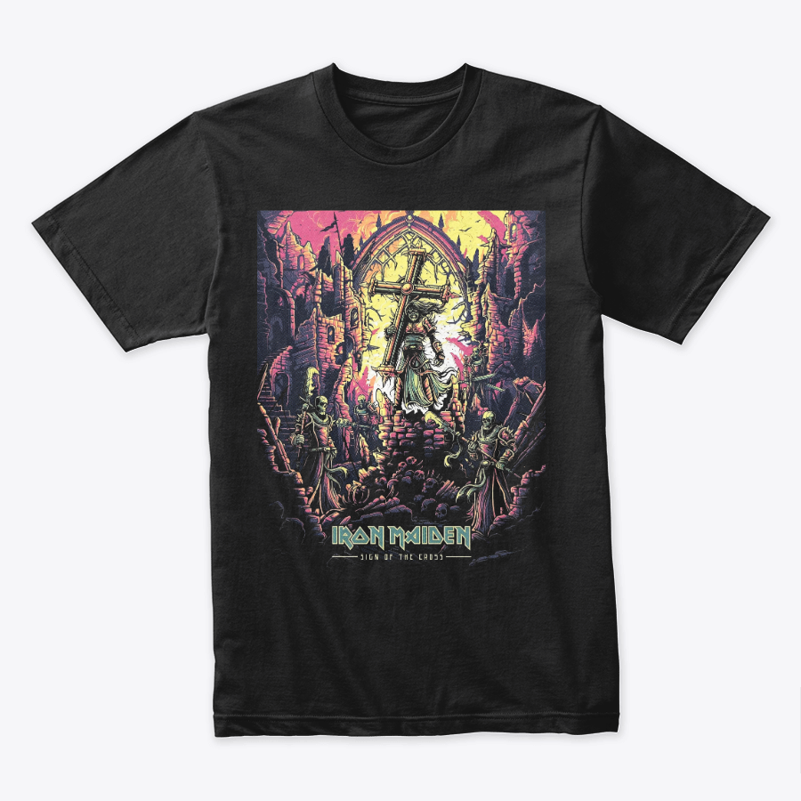 Camiseta Algodon Iron Maiden Sign Of The Croos