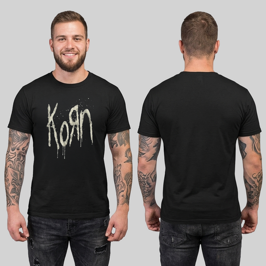 Camiseta Algodón Logo Korn Painted