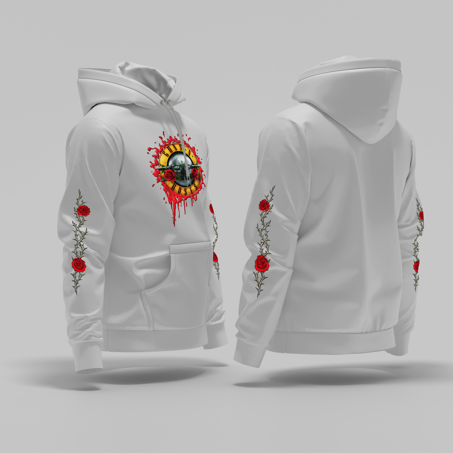 Buzo Capota Guns N Roses Logo Blood Doble Estampado