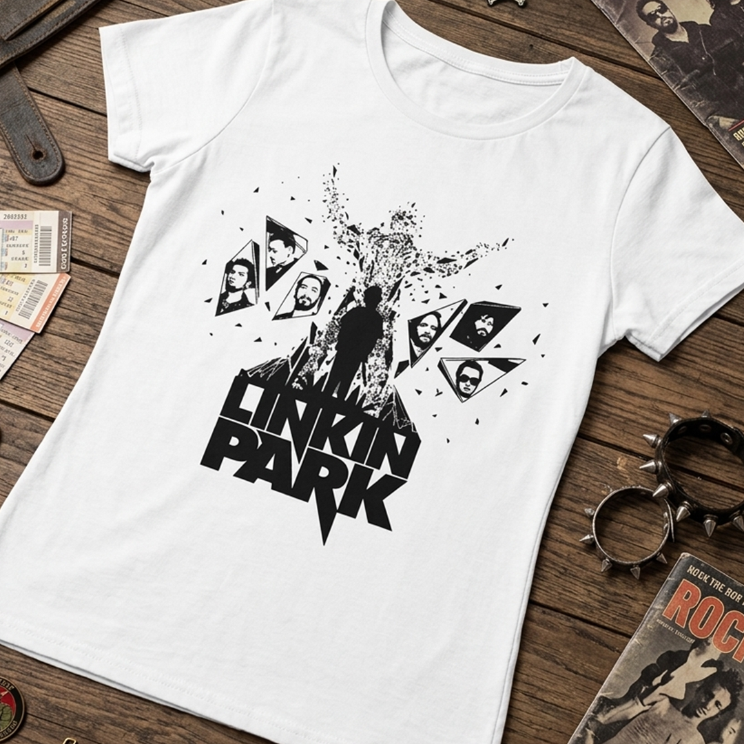 Camiseta Algodon Linkin Park Mujer