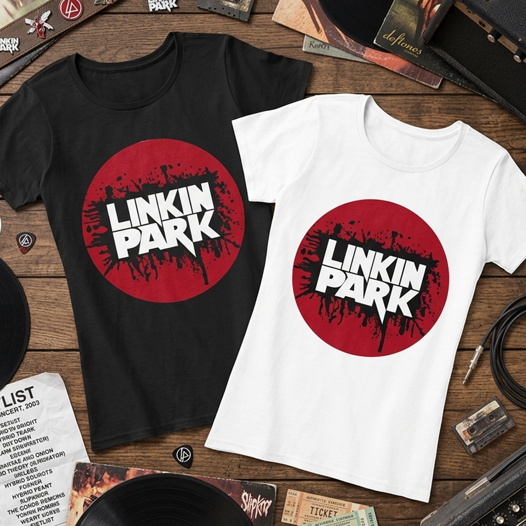 Camiseta Algodon Linkin Park Red Mujer