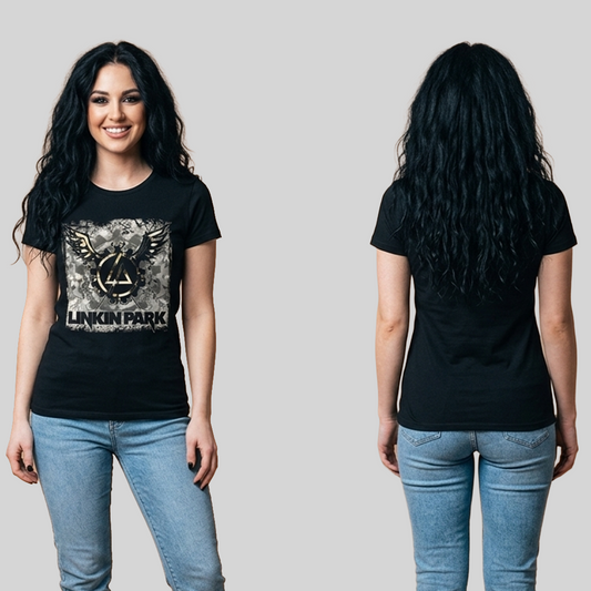 Camiseta Algodon Linkin Park Poster Mujer
