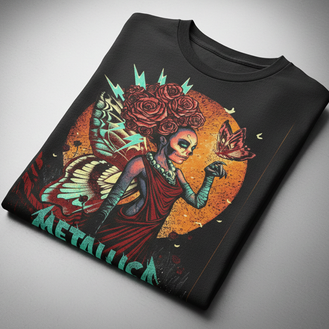 Camiseta Algodon Metallica WorldWired Poster
