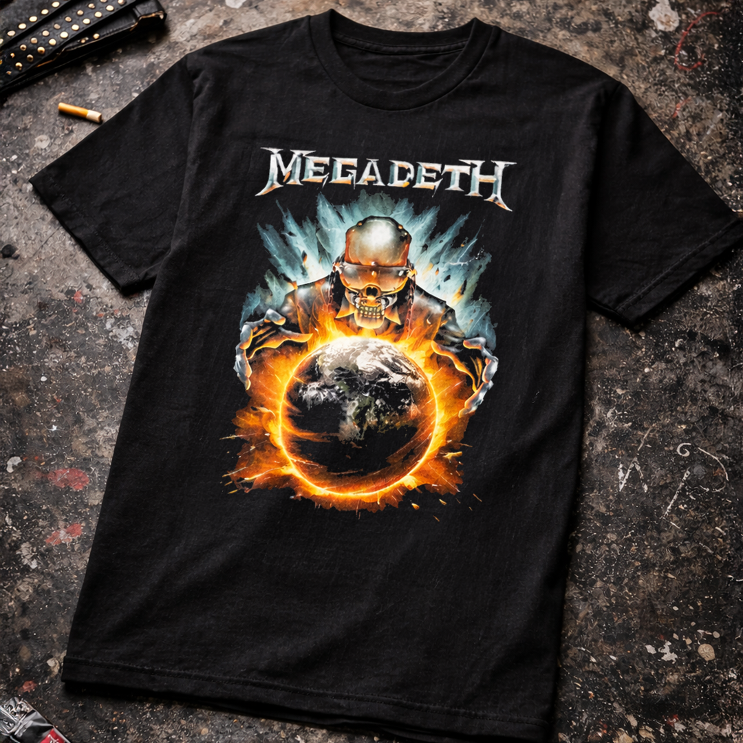 Camiseta Algodon Megadeth Poster