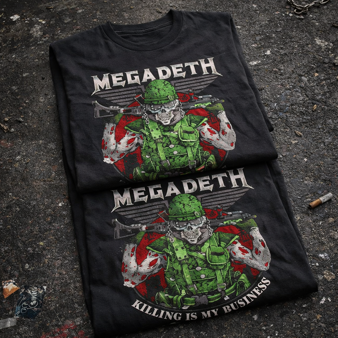 Camiseta Algodon MegaDeth Killing Is My Business