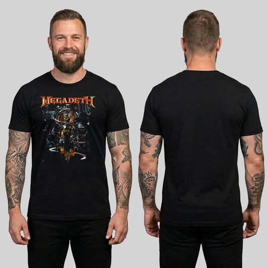 Camiseta Algodon MegaDeth Robot
