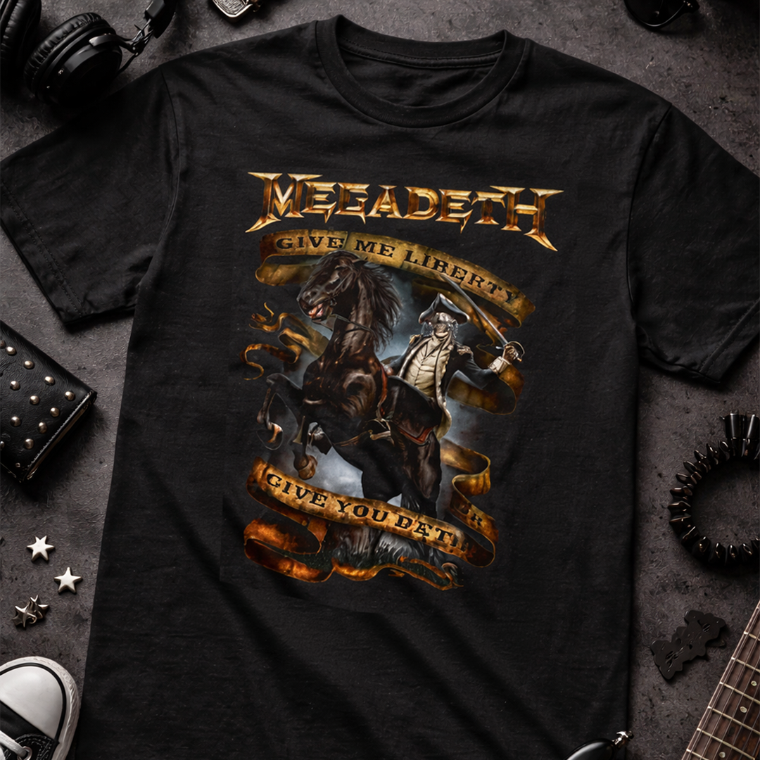 Camiseta Algodon Megadeth Give Me Liberty