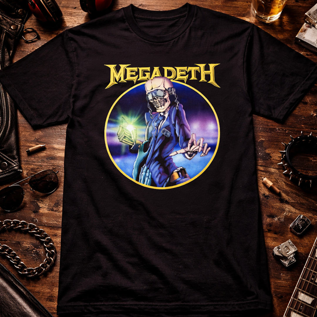 Camiseta Algodon Megadeth Target Rust In Peace Anniversary