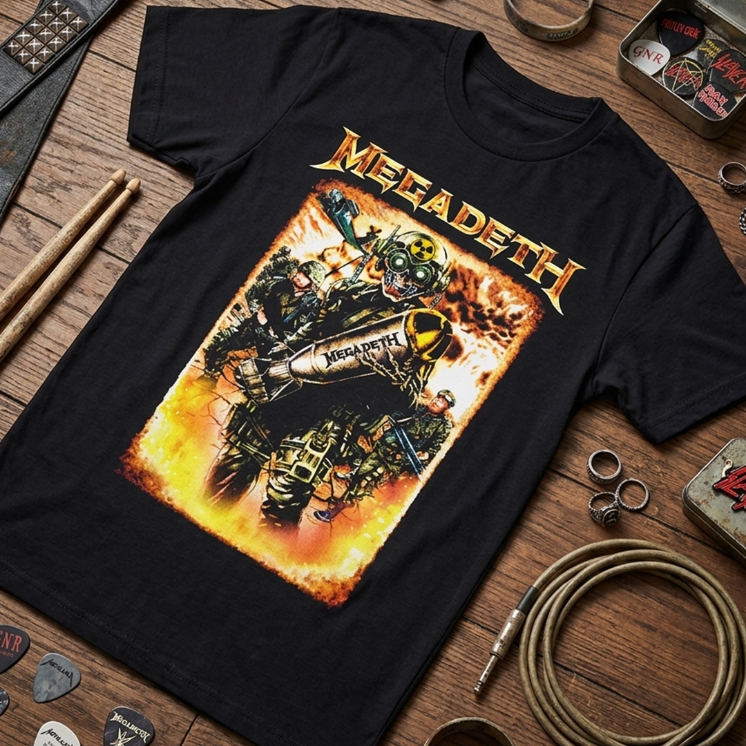 Camiseta Algodon MegaDeth Toxic Poster