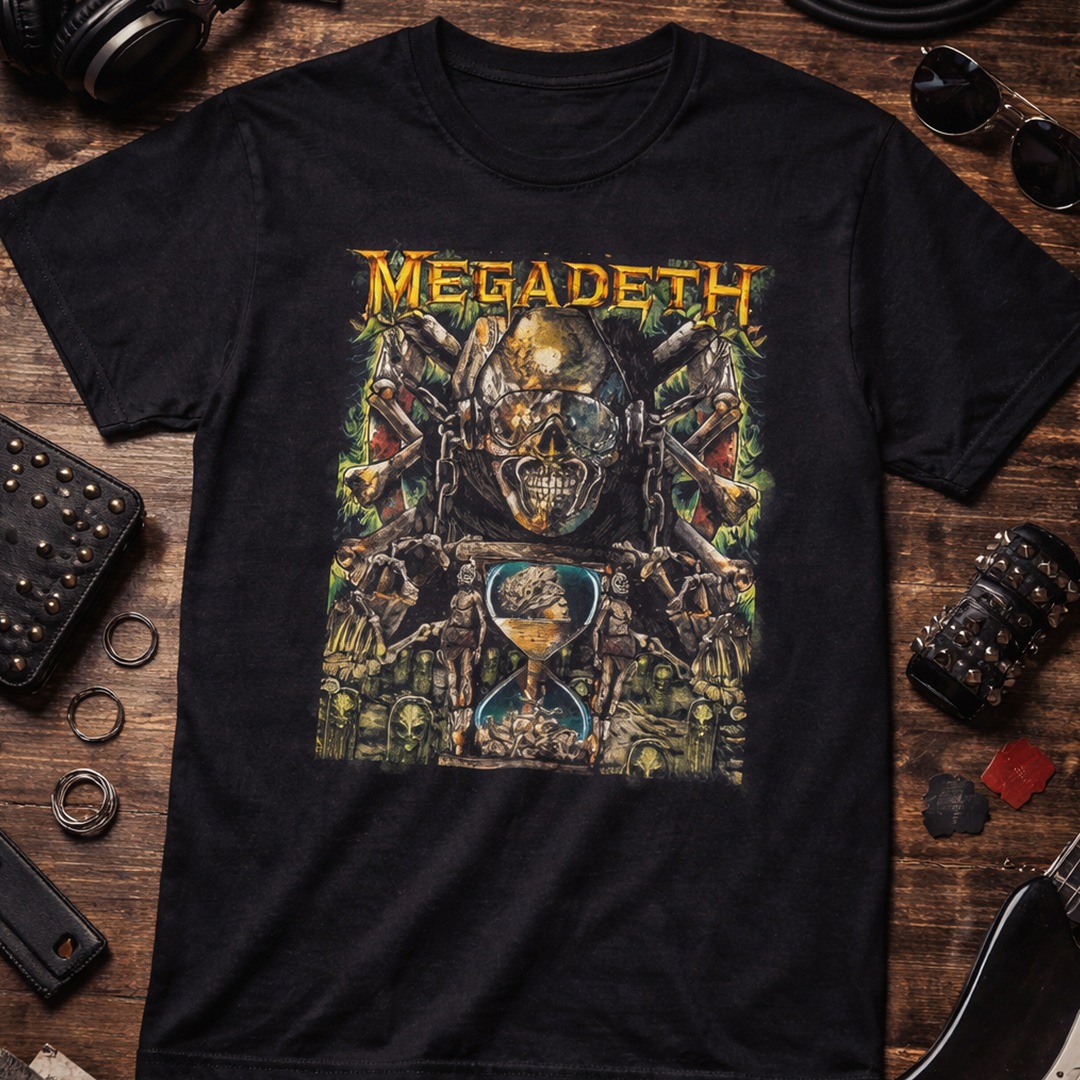 Camiseta Algodon MegaDeth Poster Style