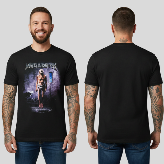 Camiseta Algodon Megadeth Countdown to Extinction Poster