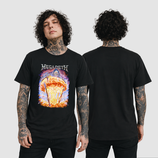 Camiseta Algodon Megadeth Erupcion Extinction Art