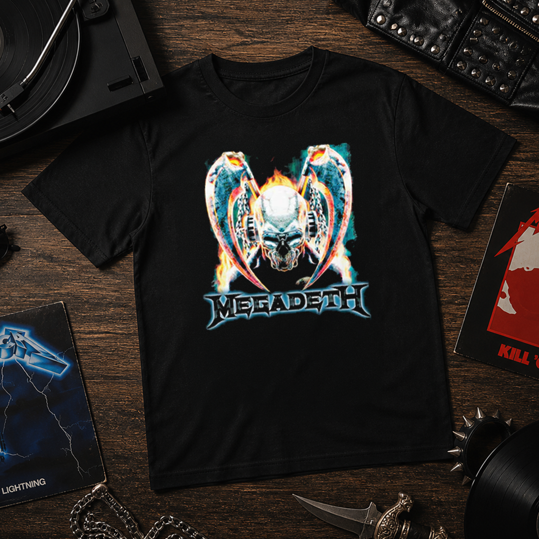 Camiseta Algodon MegaDeth Skull