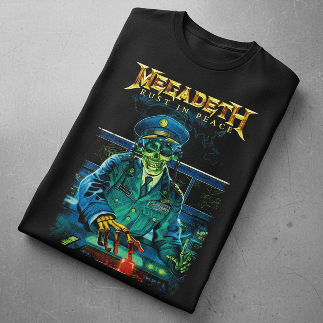 Camiseta Algodon MegaDeth Rust In Peace