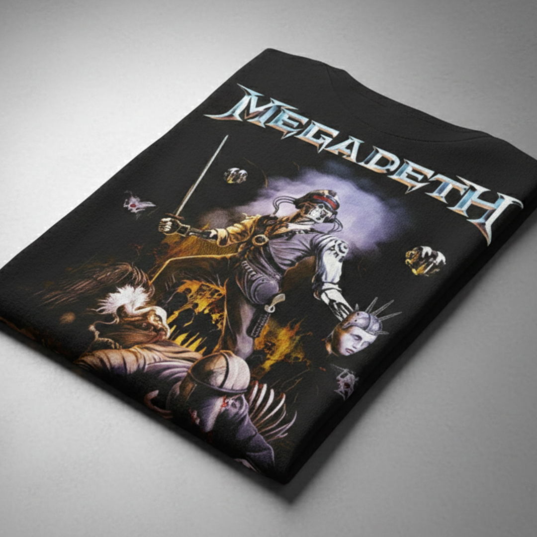 Camiseta Algodon MegaDeth Cyberarmy
