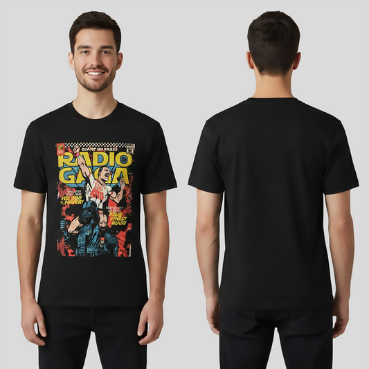 Camiseta Algodon Radio Gaga Art Queen