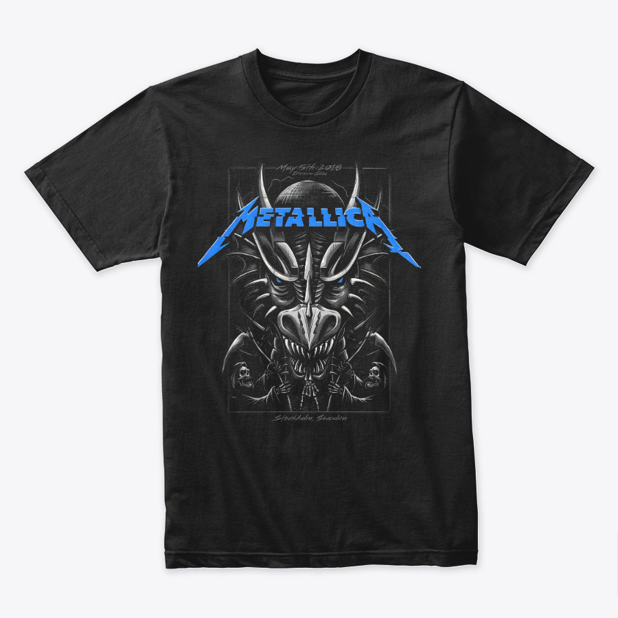 Camiseta Algodon Metallica Stockholm 2018