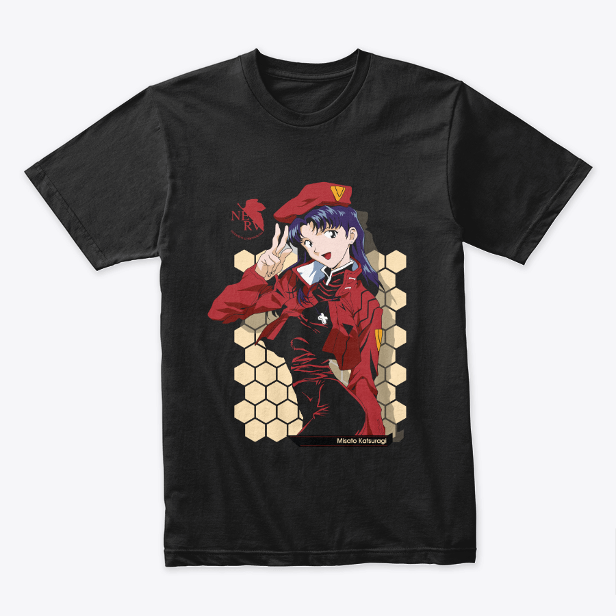Camiseta Algodon Misato Katsuragi Art