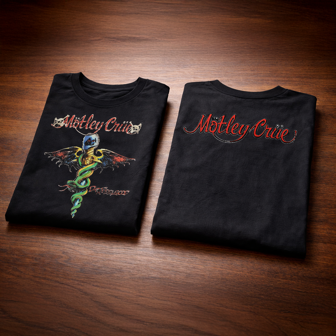 Camiseta Motley Crue Dr. FeelGood Logo Doble estampado