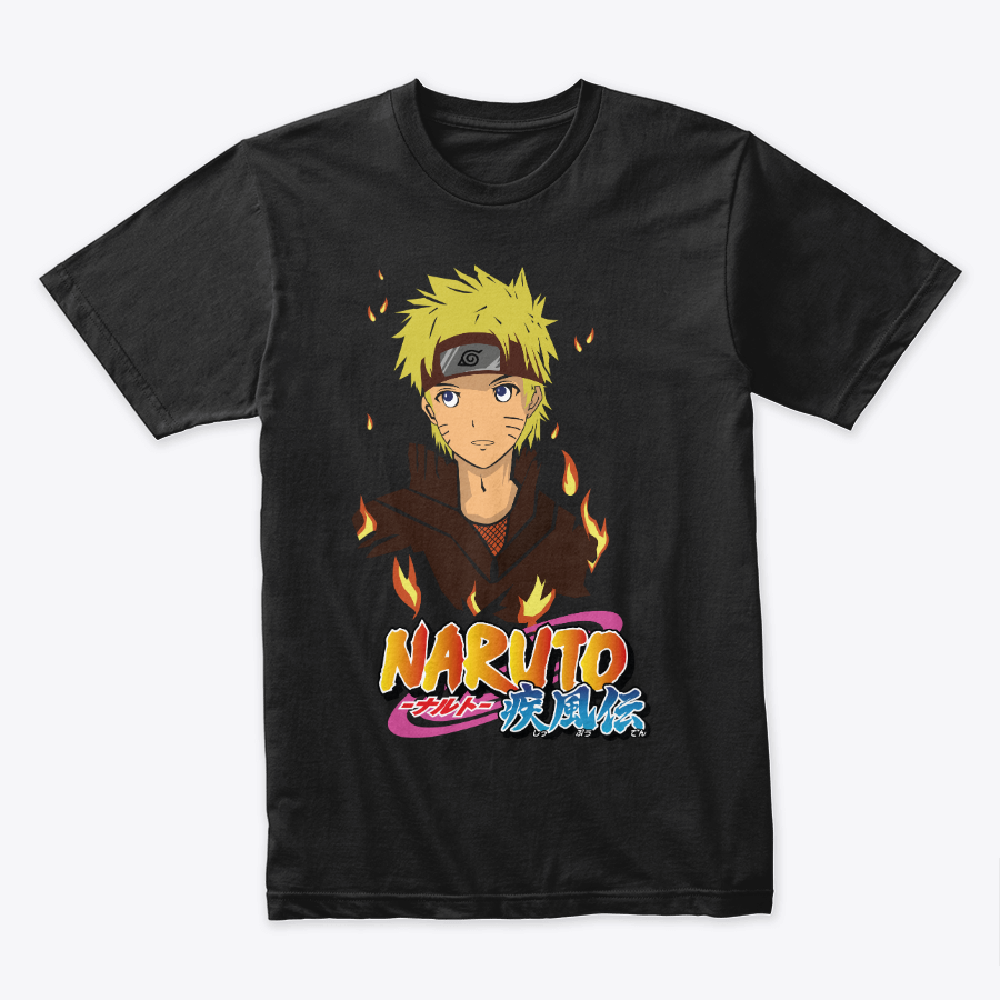 Camiseta Algodon Naruto Uzumaki Adolecente Art