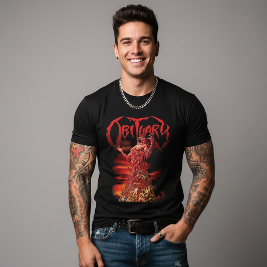 Camiseta Algodón Obituary Cause of Death 2