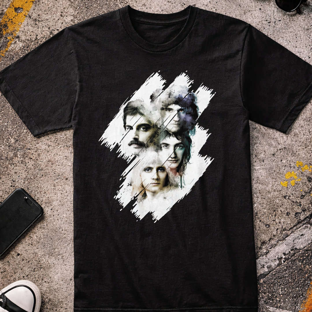 Camiseta Algodon Queen Art Rock Style