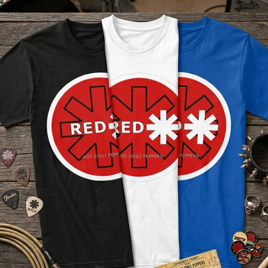 Camiseta Algodon RHCP Logo Poster