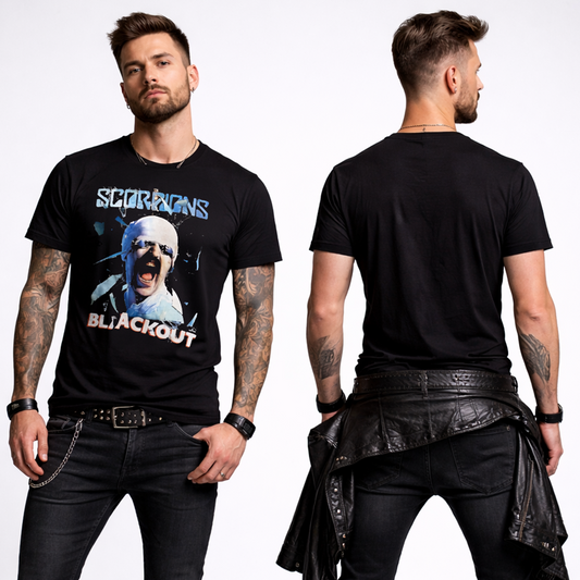 Camiseta Algodon Scorpions Blackout