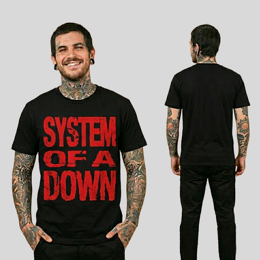 Camiseta Algodon System Of A Down Logo Red