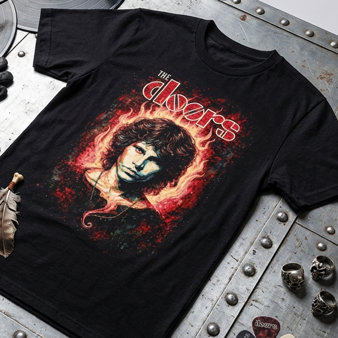 Camiseta Algodon The Doors Art