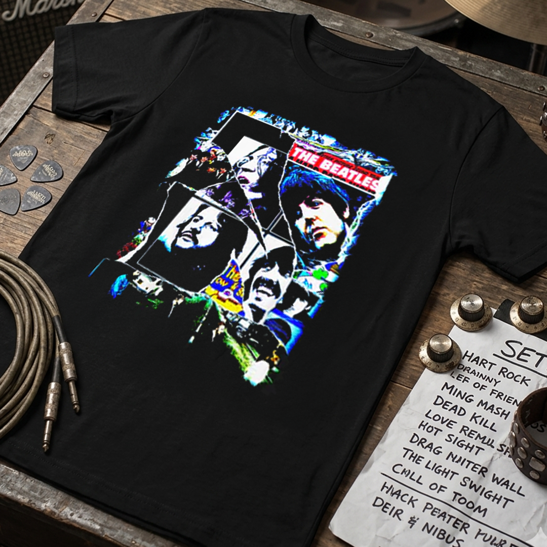 Camiseta Algodon The Beatles Picture Style