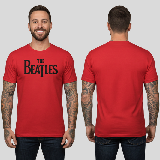 Camiseta Algodón Beatles Logo Rock Style