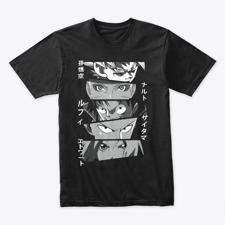 Camiseta Algodon The Masters Of Anime Goku Naruto One Piece One pun Karisma